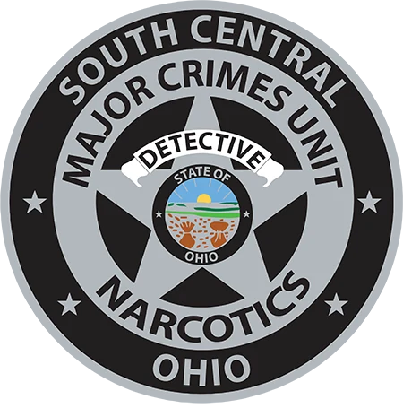 South Central Ohio Major Crimes Unit detective narcotics badge logo